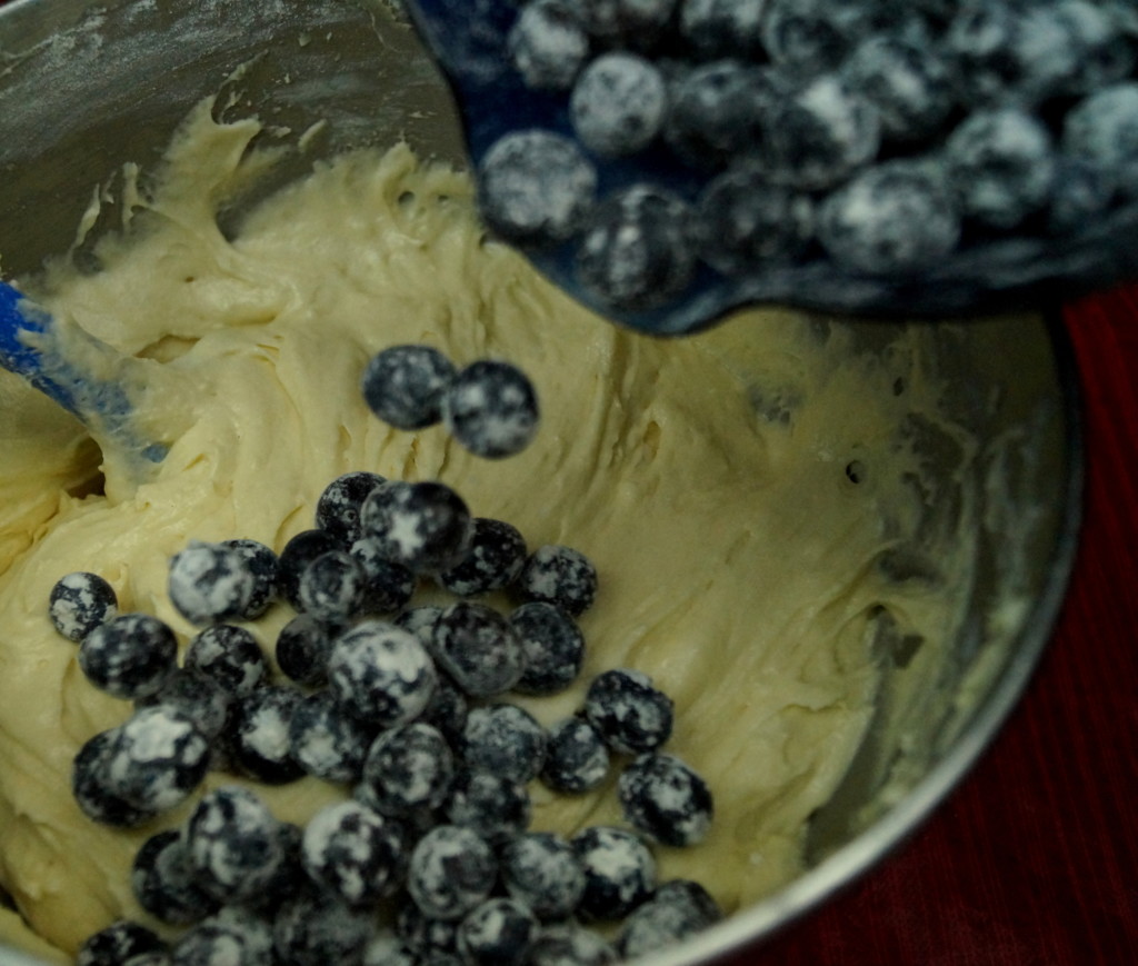 Amerikanische Blueberry Cupcakes