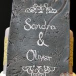 Eine Schiefertafel für Sandra & Oliver